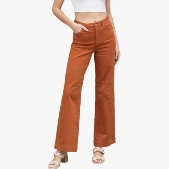 Judy Blue Denim - Judy Blue High Waist Wide Leg Jeans